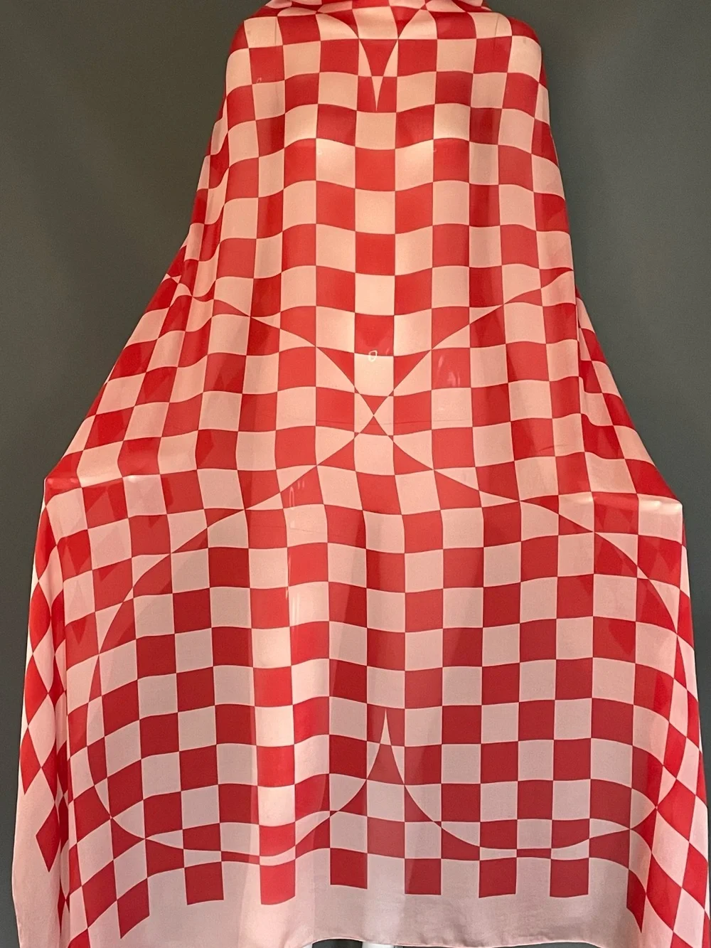 Rare Oversized Akris Scarf 52 In Square Silk Excellent Condition Sarong